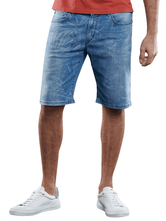 emilio adani Modische Denim Shorts mit coolem Laserprint emilio adani Modische Denim Shorts mit coolem Laserprint