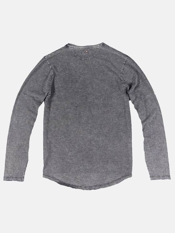 emilio adani Herren Rundhals Shirt in Granitgrau emilio adani Herren Rundhals Shirt in Granitgrau