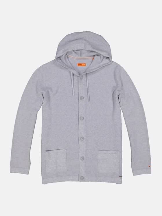 emilio adani Herren Cardigan in Silbergrau emilio adani Herren Cardigan in Silbergrau