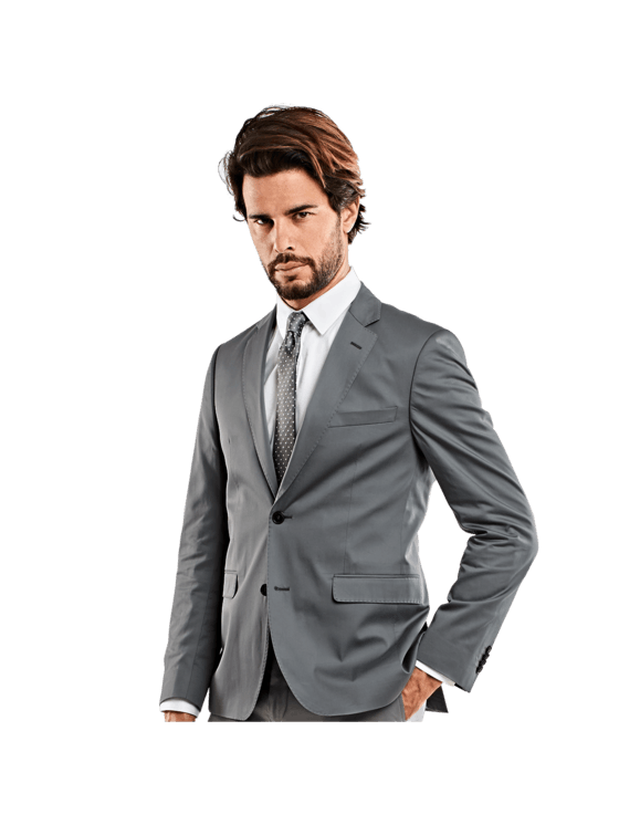 emilio adani Herren Anzugsakko slim fit in Kieselgrau emilio adani Herren Anzugsakko slim fit in Kieselgrau