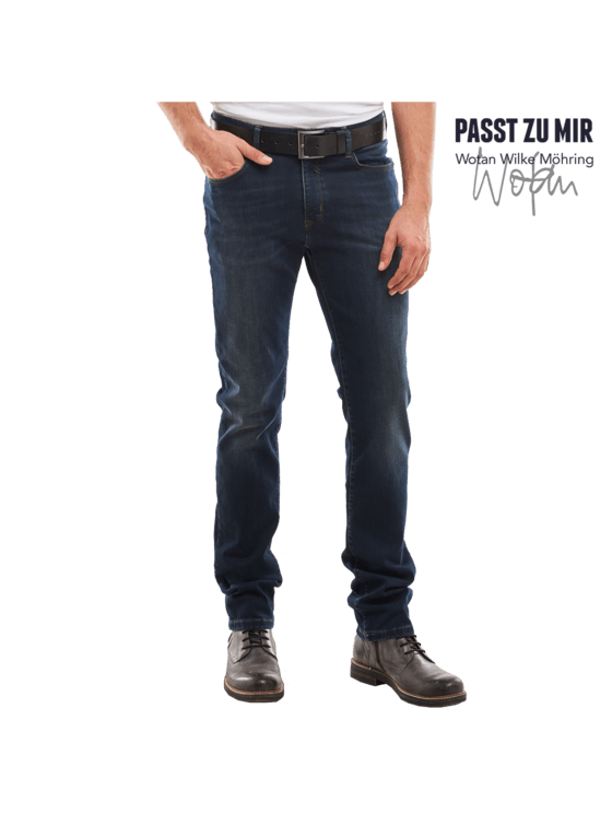 engbers Jeans mit rustikalen Wascheffekten engbers Jeans mit rustikalen Wascheffekten