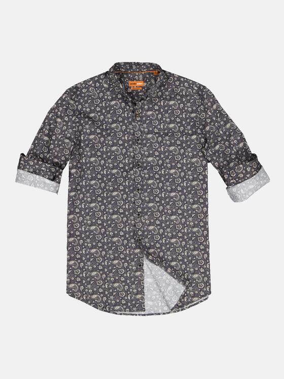 emilio adani Langarm-Hemd mit All-Over-Print emilio adani Langarm-Hemd mit All-Over-Print