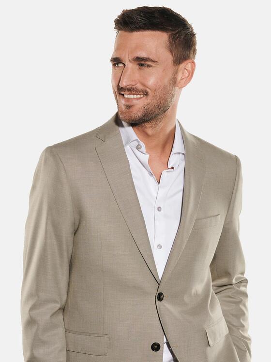 emilio adani Herren Anzug-Sakko slim fit in Braunbeige emilio adani Herren Anzug-Sakko slim fit in Braunbeige