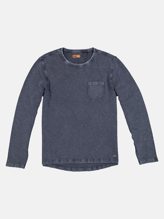 emilio adani Herren Rundhals Shirt in Saphirblau emilio adani Herren Rundhals Shirt in Saphirblau