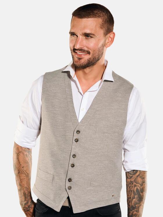 emilio adani Herren Sakkoweste in Beige emilio adani Herren Sakkoweste in Beige