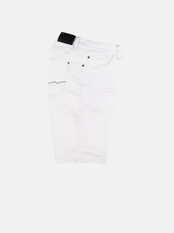 emilio adani Weiße Denim Short mit modischen Destroys emilio adani Weiße Denim Short mit modischen Destroys