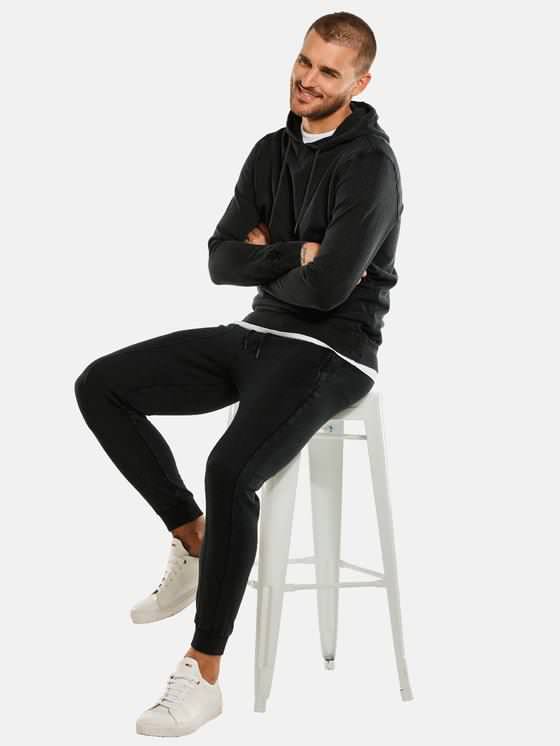 emilio adani Herren Kapuzenshirt in Schwarz emilio adani Herren Kapuzenshirt in Schwarz