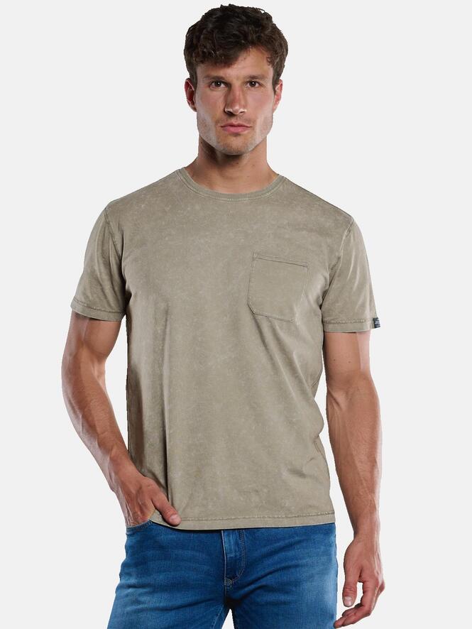 Engbers Herren T-Shirt Uni Mit Statement-Print - 100% Baumwolle Für Maximalen Komfort