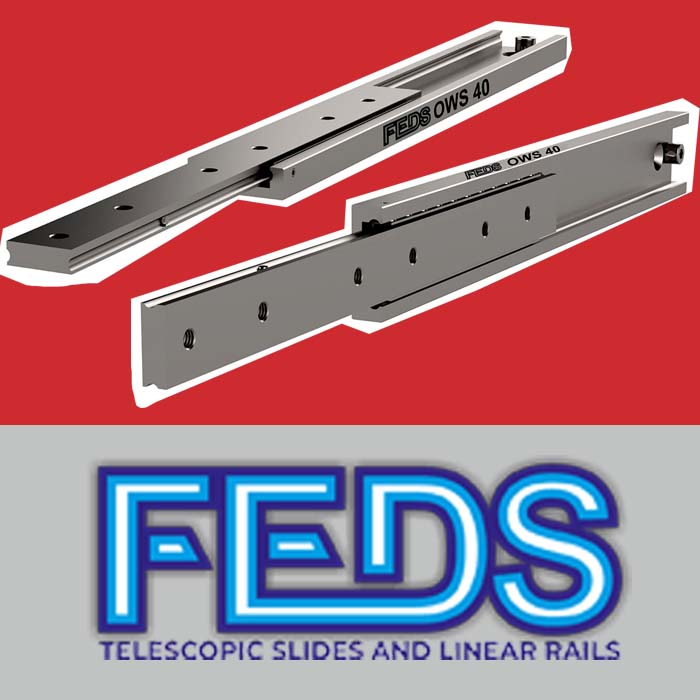FEDS telescopic slides and linear rails banner mobil