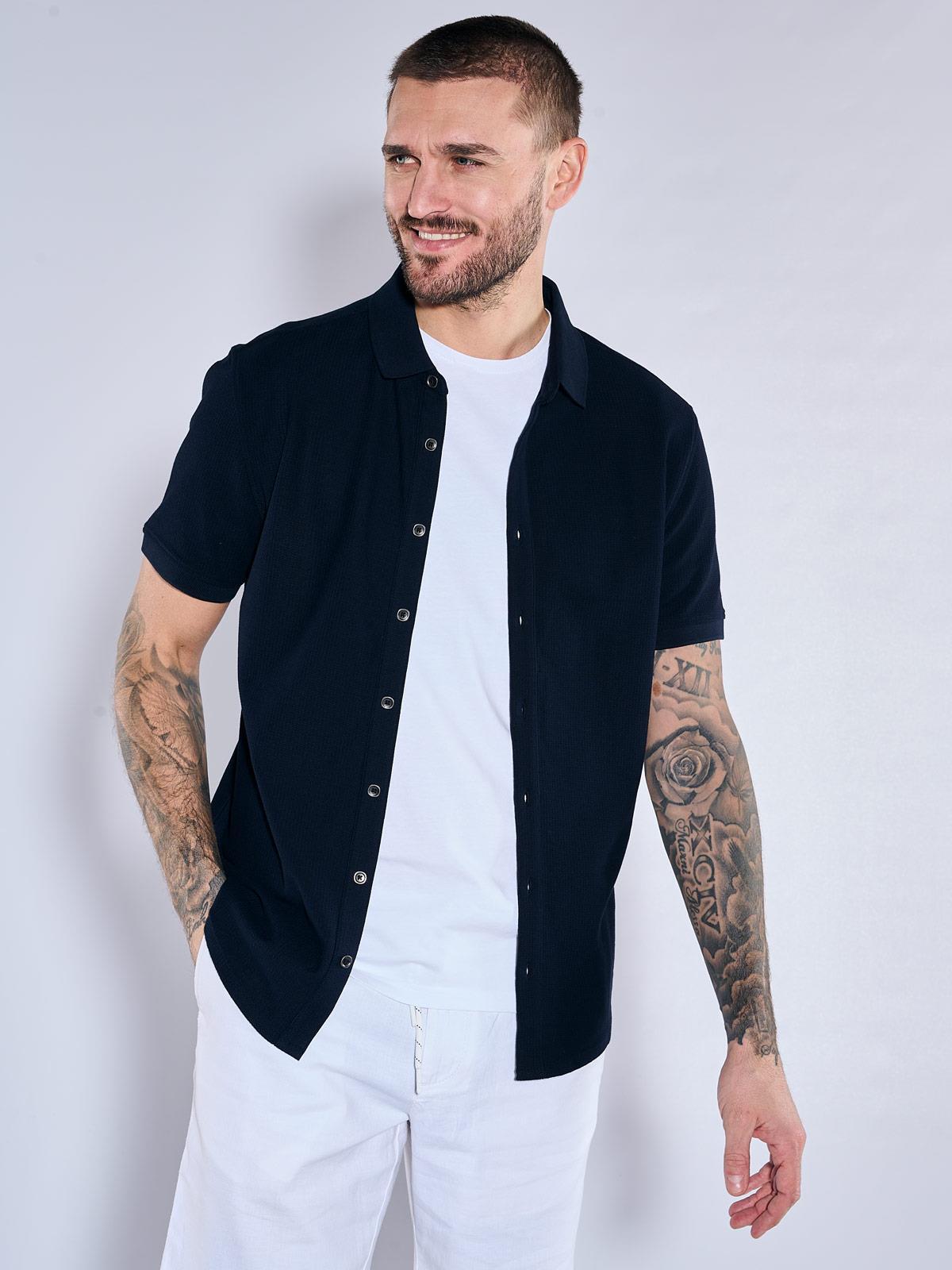 Herren emilio adani Polo-Shirt uni in Saphirblau kaufen 36979