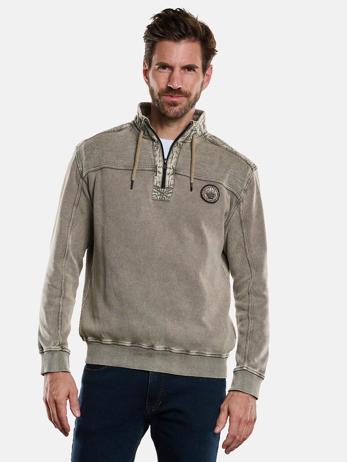 Engbers Pullover Herren Pullover Mit Kapuze Engbers Sweatshirt Herren  Sweatshirt Beige Sweatshirt Mit Troyerkragen