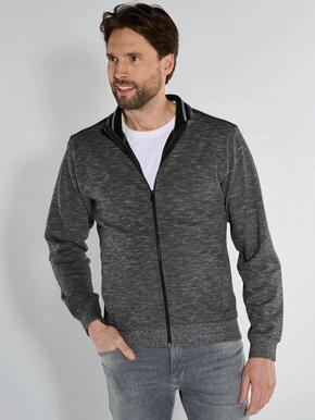 Herren engbers Sweatjacke mit Stehkragen in Saphirblau kaufen 35669 