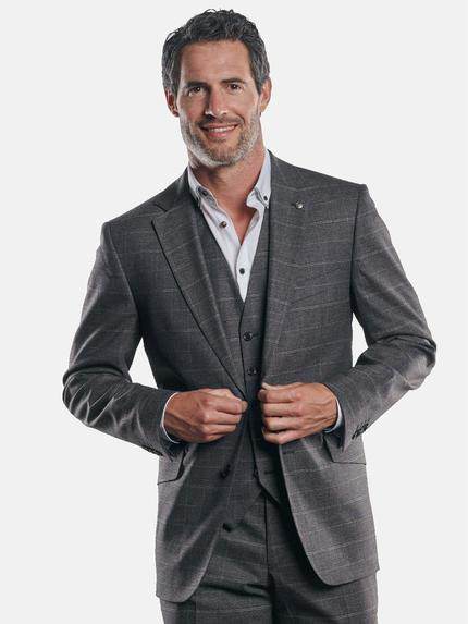 Anzug Windsor Extra Slim Fit grau Breuninger Herren Kleidung Anzüge 