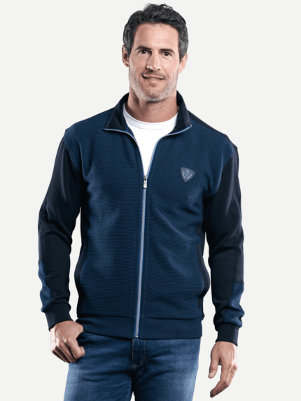 engbers Herren Sportive Sweatjacke in Blau 29229