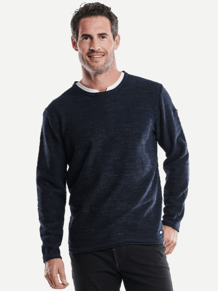 engbers Herren Pullover Rundhals in Blau 26762