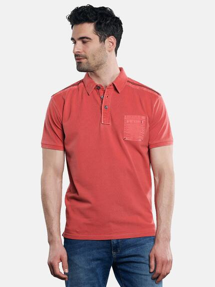 Herren engbers Poloshirt mit maskulinen Details in Rot kaufen 31524 ...