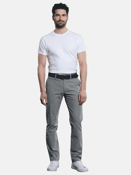 engbers Herren Struktur-Chino Grau 31087