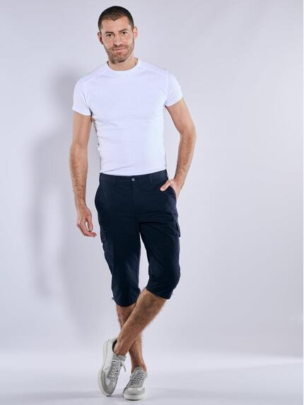 engbers Herren Capri-Hose slim fit Blau 37041