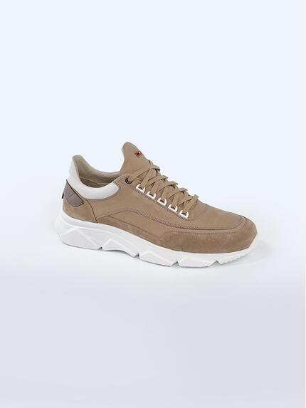 emilio adani Sneaker aus Leder Sand