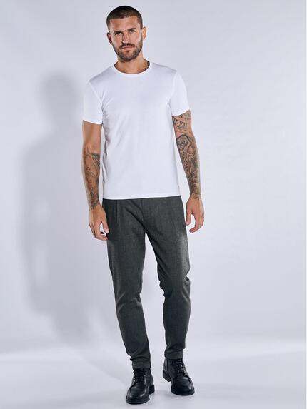 emilio adani Herren T-Shirt "My Favorite" slim fit Weiß 37388