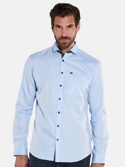 engbers Herren Hemd uni Blau 36161