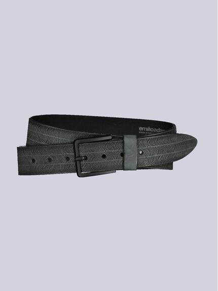Emilio Adani Herren Ledergürtel Basic - 38mm Breite Mit Schwarzer Schließe