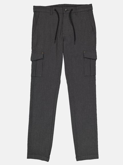 emilio adani Herren Cargohose regular Grau 35244