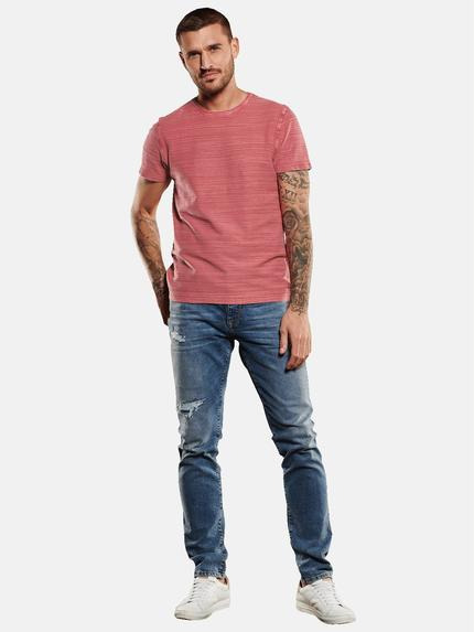 emilio adani Herren T-Shirt slim fit Violett 35100