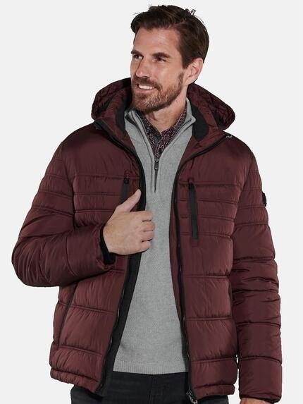 engbers Herren Jacke mit abnehmbarer Kapuze Rot 35518