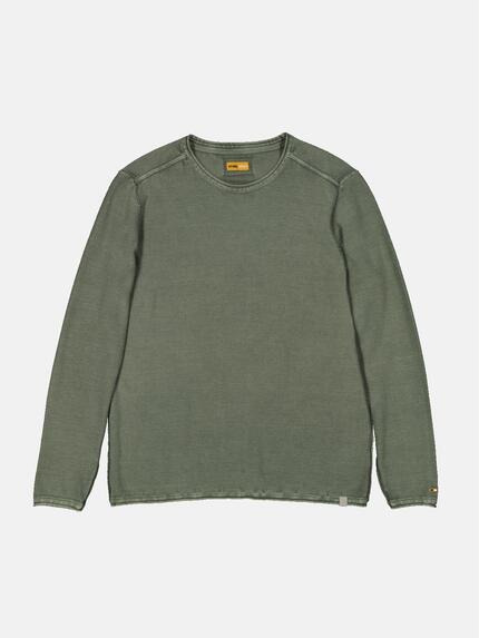 emilio adani Herren Pullover uni Grün 36703