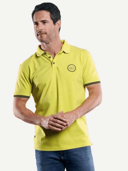 engbers Herren Sommerliches Poloshirt in Gelb 29235