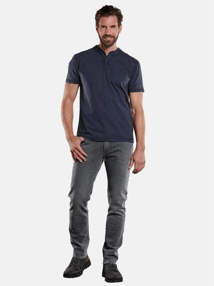 engbers Herren Henley-Shirt Blau 34166