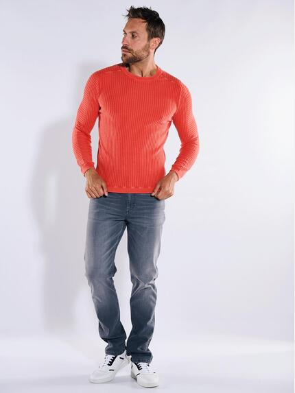 emilio adani Herren Pullover strukturiert Rot 36270