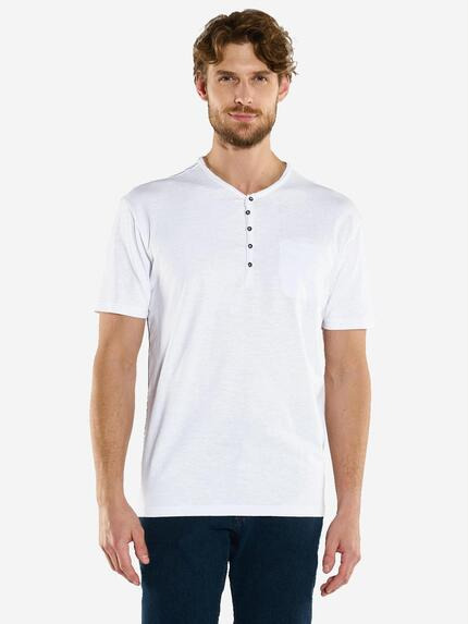 engbers Henley-Shirt "My Favorite" regular Reinweiss