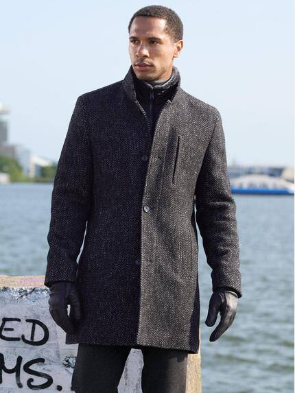 39393 Herren Mantel in Schwarz kaufen 39393 | emilioadani.com