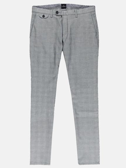 engbers Herren Chino gemustert Blau 32198