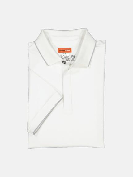 emilio adani Polo-Shirt regular Reinweiss