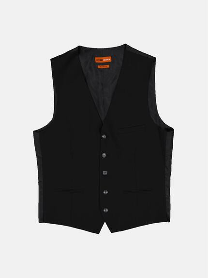 Herren Anzugweste Aus Polyester – Britische Slim Fit Passform Für Formelle Anlässe