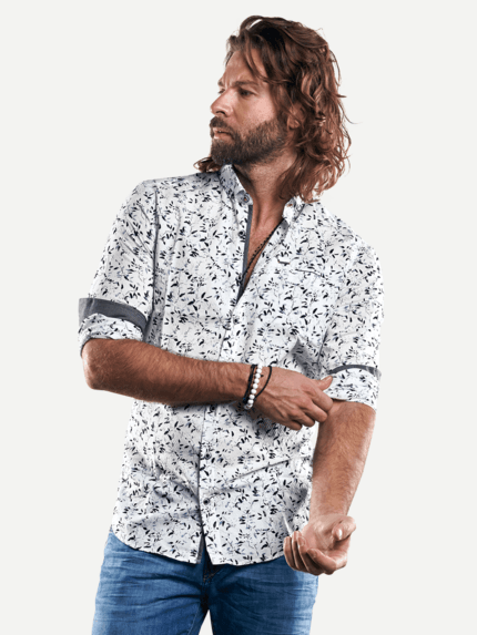 emilio adani Langarmhemd mit floralem Druck  29328