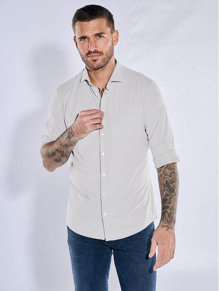 emilio adani Herren Funktionshemd Langarm Sand 37997