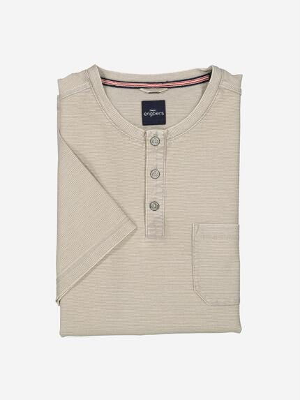 engbers Henley-Shirt regular Beige