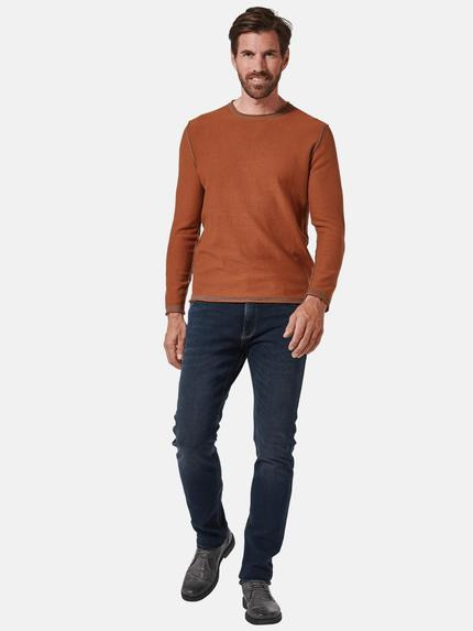 engbers Herren Pullover uni Orange 35479