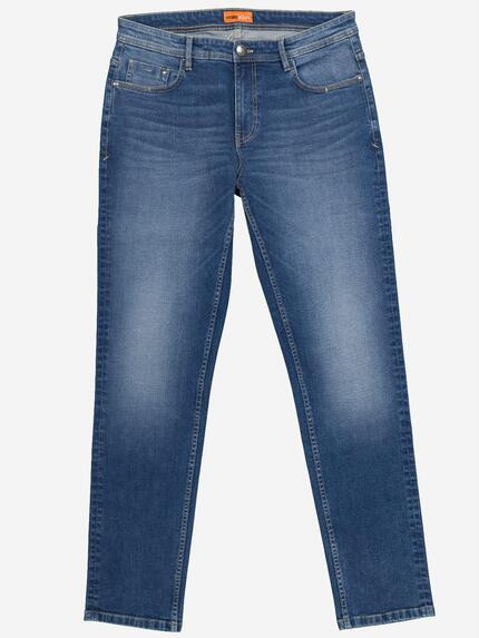 emilio adani Herren Super-Stretch-Jeans regular Blau 37186