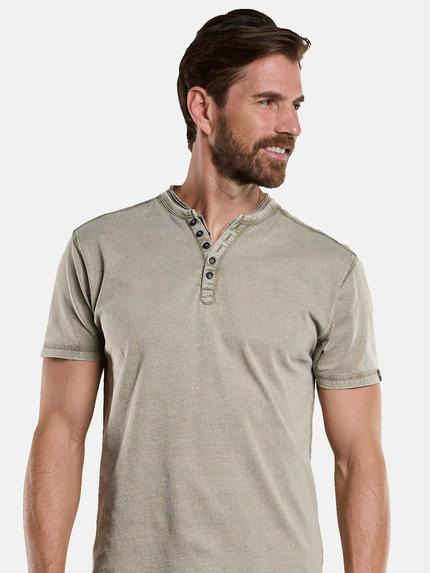 engbers Herren Henley-Shirt Braun 34167