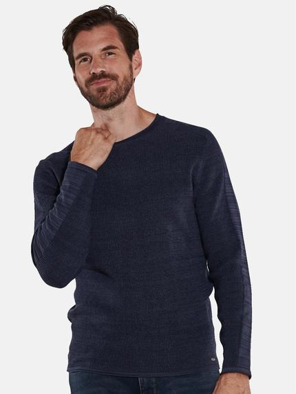 engbers Herren Pullover uni Blau 36098