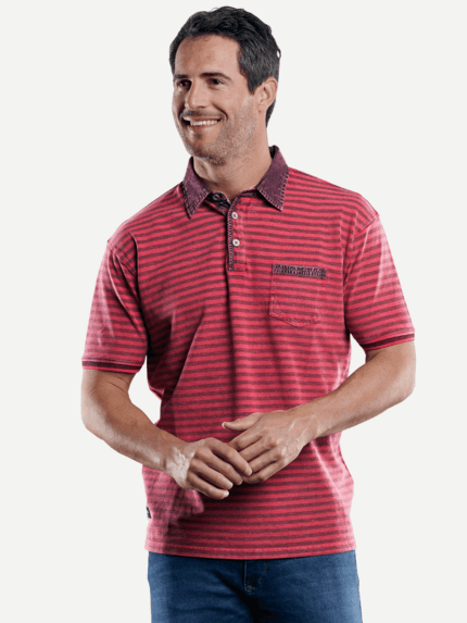 engbers Poloshirt mit Jeanskragen  29212