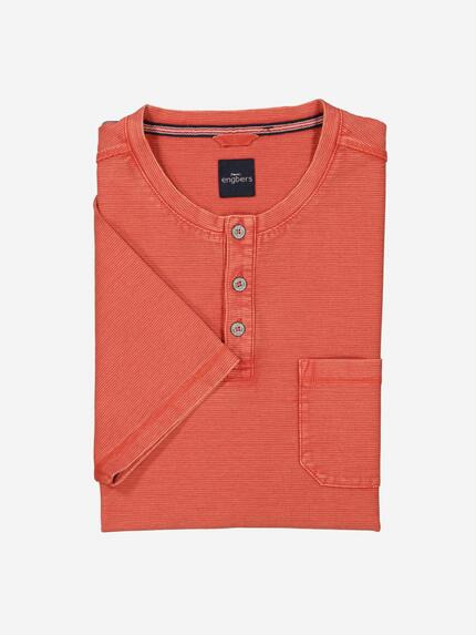 engbers Herren Henley-Shirt regular Orange 37308