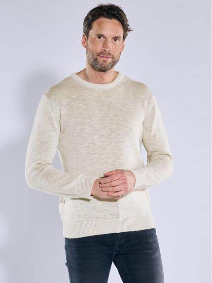 Pullover mit Leinenanteil