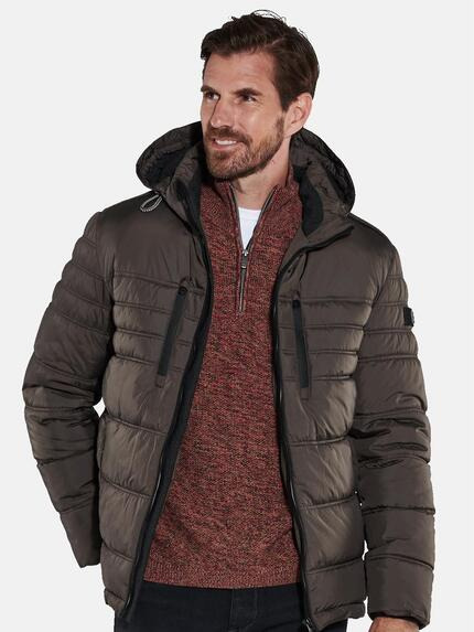 engbers Herren Jacke mit abnehmbarer Kapuze Braun 35519