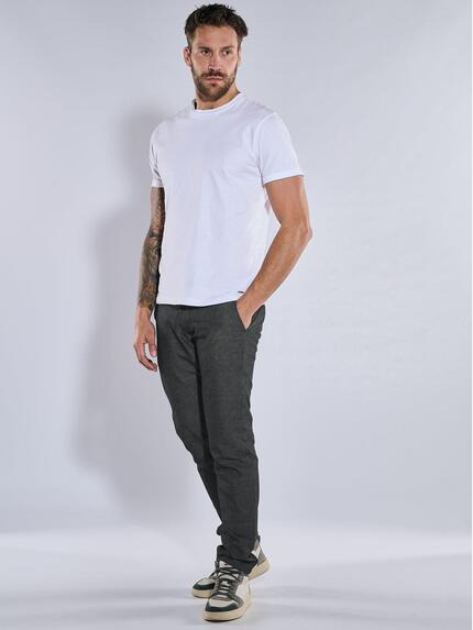 emilio adani Herren Chino mit Tunnelzug Grau 36608